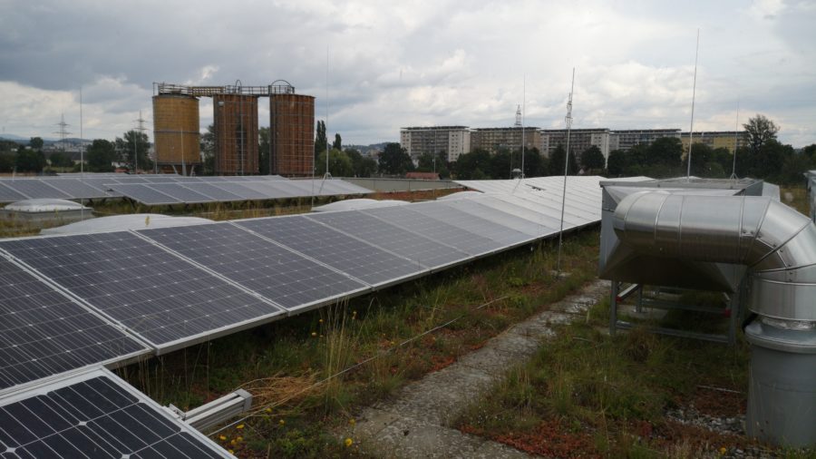 Solargründach - Werkstattshalle, Graz Holding 