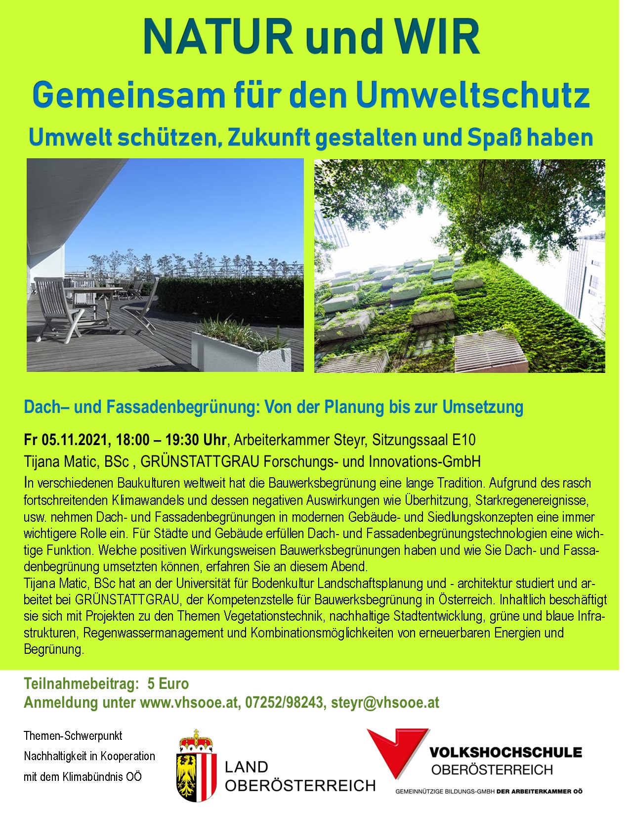 Natur und wir Flyer_Dach und Fassadenbegrünung